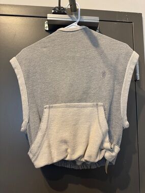 FP Movement Sleeveless Gray Pullover Hoodie